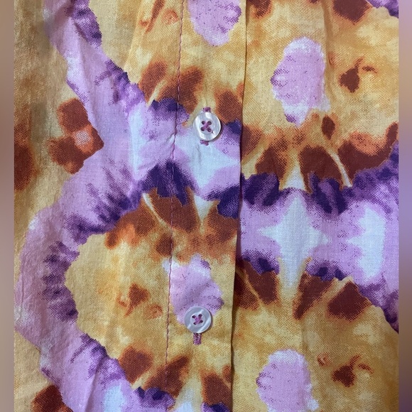 Elie By Elie Tahari Bright Floral Abstract geometric Blouse Modal Size XS Art - Picture 4 of 7